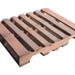 40 x 48 inch GMA wooden pallet. Notched partial 4-way variation