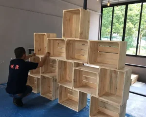 Decorative Crate Display