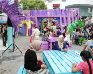 Furniture and decorations for Bugis+ event